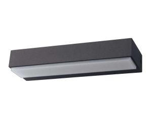 Kinkiet LED 12W 440lm 4000K/neutralna IP54 zewnętrzny aluminium + poliwęglan antracyt VILA 12W Anthracite NW GXPS068