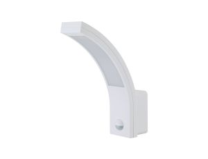 Kinkiet LED 10W 700lm 4000K/neutralna IP54 z czujnikiem PIR zewnętrzny wodoodporny poliwęglan FALCO W 10W PIR NW GXPS121