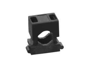 Uchwyt montażowy do przewodów dwuczęściowy UM-16 czarny 50 szt.