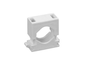 Uchwyt montażowy do przewodów dwuczęściowy UM-24 biały 50 szt. 12.7