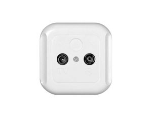 TOPAZ Gniazdo RTV końcowe GAP-T/K białe