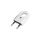 Wtyczka prosta z uchwytem płaska b/u 2,5A 250V biała ZN-11-BI