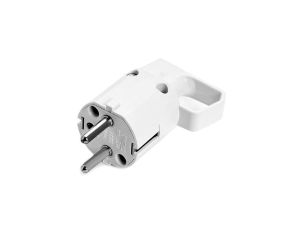 Wtyczka z uchwytem i uziemieniem 16A 250V biała 325-01