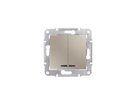 Sedna Łącznik świecznikowy 10AX z podświetleniem LED tytanowy SDN0300368