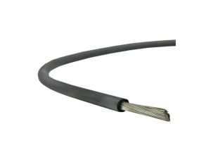 Kabel silikonowy SIF 180C 300/500V 1 ciepłoodporny LSOH czarny linka TKD /100m/
