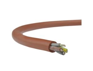 Kabel silikonowy SIHF 180C 300/500V 4x0,75 ciepłoodporny LSOH ceglasty linka TKD /100m/