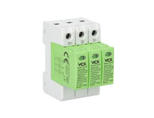Ochronnik przepięć fotowoltaiczny DC klasy T1T2 (B+C) 3P 1200V 12,5kA GREEN