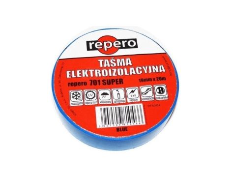 Taśma elektroizolacyjna Repero 701 Super niebieska 19mmx20m