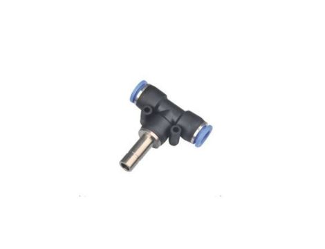 Trójnik pneumatyczny wtykowy redukcyjny typu T wtyk 6 mm pod wąż 4 mm, tworzywo sztuczne