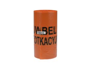 Folia ostrzegawcza POMARAŃCZOWA 20cm x 100m