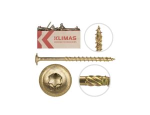 Wkręty ciesielskie z łbem podkładkowym i gniazdem WKCP TX 8,0x160 Wkręt-met /25szt/