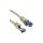 Patchcord S/FTP kat.6A PiMF kabel sieciowy LAN 2x RJ45 linka PoE szary 1m