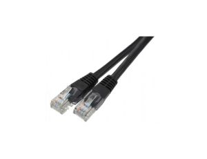 Patchcord UTP kat.6 kabel sieciowy LAN 2x RJ45 linka czarny 1,5m
