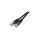 Patchcord UTP kat.6 kabel sieciowy LAN 2x RJ45 linka czarny 1,5m