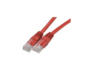 Patchcord UTP kat.6 kabel sieciowy LAN 2x RJ45 linka czerwony 1,5m