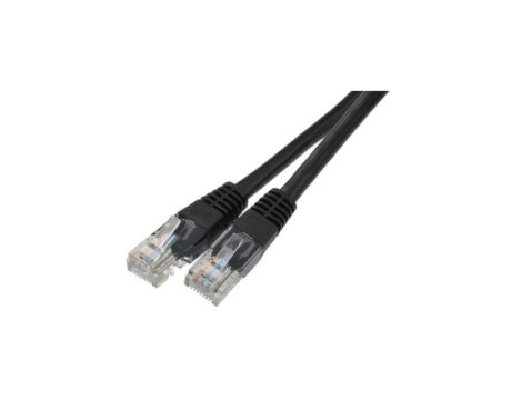 Patchcord UTP kat.6 kabel sieciowy LAN 2x RJ45 linka czarny 10m