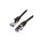 Patchcord S/FTP kat.6A PiMF kabel sieciowy LAN 2x RJ45 linka PoE czarny 3m