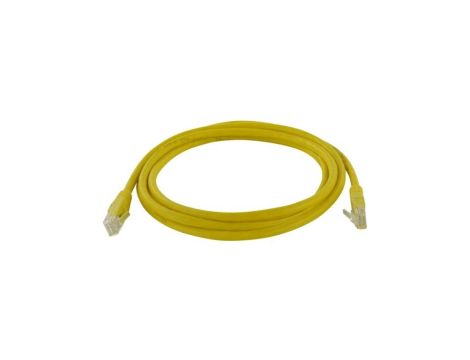 Patchcord UTP kat.6 kabel sieciowy LAN 2x RJ45 linka żółty 10m