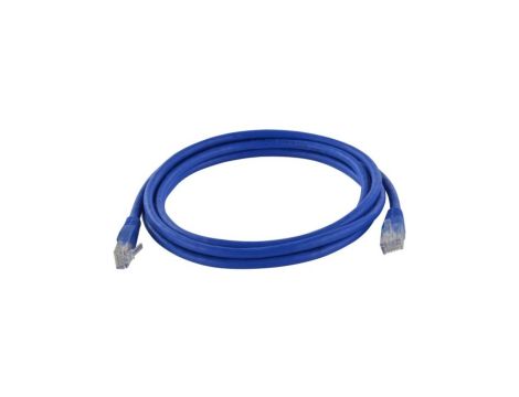 Patchcord UTP kat.6 kabel sieciowy LAN 2x RJ45 linka niebieski 10m