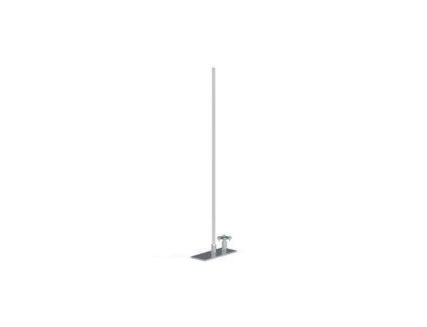 Maszt odgromowy z podstawą metalową 4000mm 16mm aluminium 43.4/M AL /94384009/
