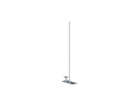 Maszt odgromowy z podstawą metalową 200x250mm aluminiowy 43.3/M AL /3m/ /94383009/