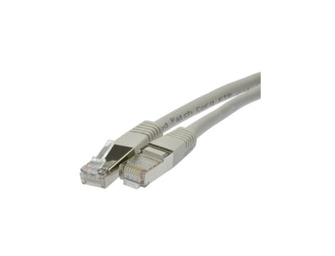 Patchcord FTP kat.6 kabel sieciowy LAN 2x RJ45 linka szary 0,5m