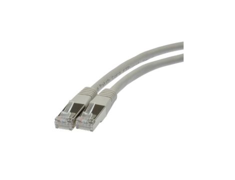 Patchcord FTP kat.5e kabel sieciowy LAN 2x RJ45 linka szary 1m