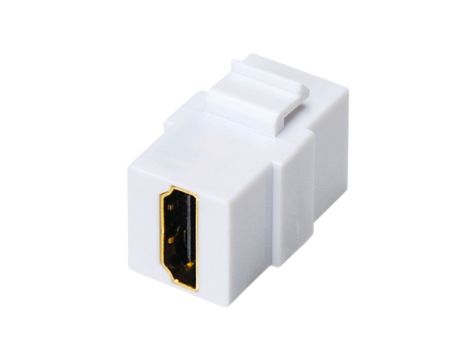 Gniazdo multimedialne HDMI moduł typu keystone biały Mediabox