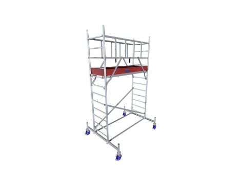 Rusztowanie aluminiowe jezdne ProTec KRAUSE - wysokość robocza 4,3m