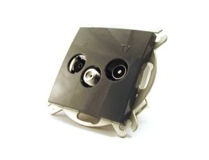 POLO FIORENA czar. Gniazdo antenowe R/TV/SAT końc.