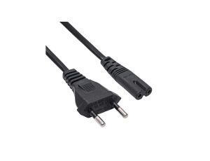 Kabel zasilający Akyga AK-RD-04A ósemka CCA CEE 7/16 / IEC C7 0.5 m