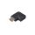 Adapter 90 Akyga AK-AD-45 HDMI (m) / HDMI (f) boczny kątowy lewy