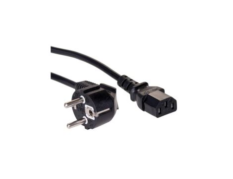 Kabel zasilający Akyga AK-PC-01A CCA CEE 7/7 / IEC C13 1.5 m