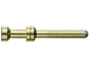 Styk HAN męski złocony 1mm 16A 09330006118