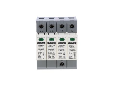 OGRANICZNIK PRZEPIĘĆ 4P 8kA(10/350) KLASA Typ T1+T2 SCHELINGER A51-SPD02-4P