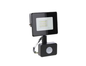NAŚWIETLACZ LED SMD KASTEL 10W 6000K 850LM IP65 CZARNY CZ. PIR