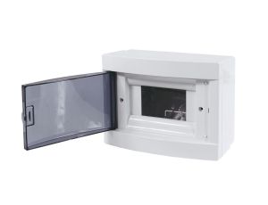 Rozdzielnica modułowa 1x6 natynkowa IP40 biała