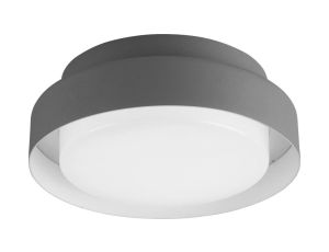 Plafon LED 15W 1000lm 4000K/neutralna IP65 zewnętrzny wodoodporny aluminium + poliwęglan szary HOUSE 15W GRAY NW GXPS082