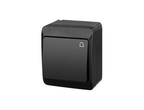 HERMES Łącznik zwierny hermetyczny dzwonek IP44 czarny IP44 0337-09