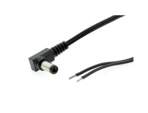 Przewód DC 0,25m z wtykiem kątowym 2,5x5,5 mm AWG20 2x0,5mm2 ESPE