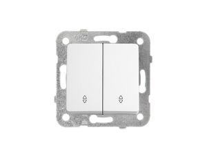 Panasonic LINNERA S Łącznik schodowy podwójny biały połysk 91440017