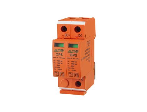 Ogranicznik przepięć PV T1+T2 2P 1000DC 20kA APV-OPS-2P-T1+T2