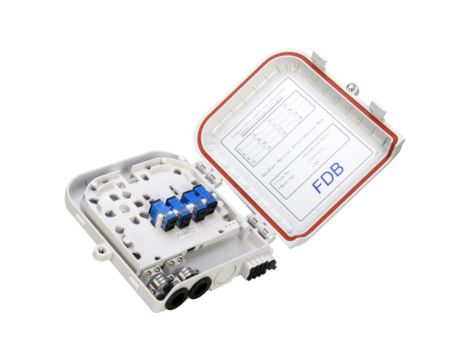 Szczelny panel abonencki IP65 (8 x SC simplex) z zamkiem na kluczyk 8 włókien FOPA-8A-01