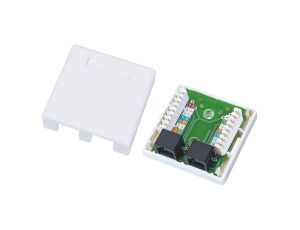 Gniazdo natynkowe UTP kat.5e 2xRJ45 GN002