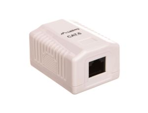 GNIAZDO NATYNKOWE KAT.6 1X RJ45 BIAŁE LANBERG