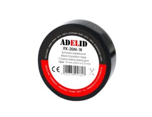 Taśma izolacyjna 20m PVC czarna wodoodporna 19mm 1SZT.
