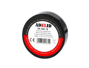 Taśma izolacyjna 5m PVC czarna wodoodporna 19mm 1SZT.