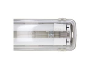 Oprawa hermetyczna ze świetlówkami LED 2x9W 60cm 4000K 1584lm Szara IP65 ABS + PS 67,5x11,3x5cm VO2812