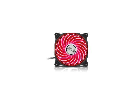 Wentylator 12cm Gaming 15x LED Czerwony 4-Pin Molex