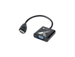 Konwerter Adapter HDMI - VGA D-Sub 1920x1200 M/F Techly